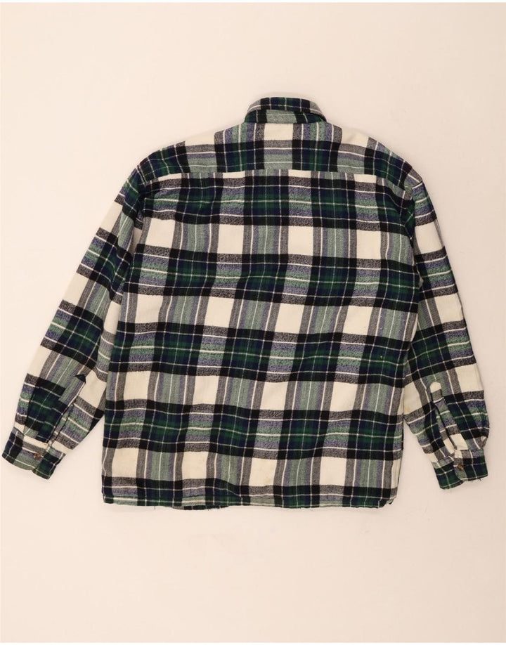 ACTIVE Mens Flannel Shirt Large Green Check Vintage Active and Second-Hand Active from Messina Hembry 