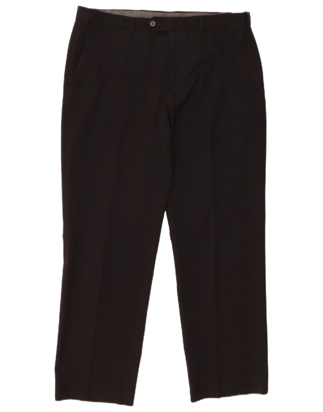 Marks & Spencer Herren-Anzughose in normaler Passform, W34, L27, Schwarz, Polyester