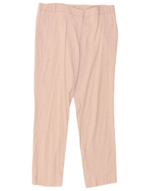 Jigsaw Slim Chino-Hose für Damen, UK 12, M, W32, L28, Rosa, Leinen