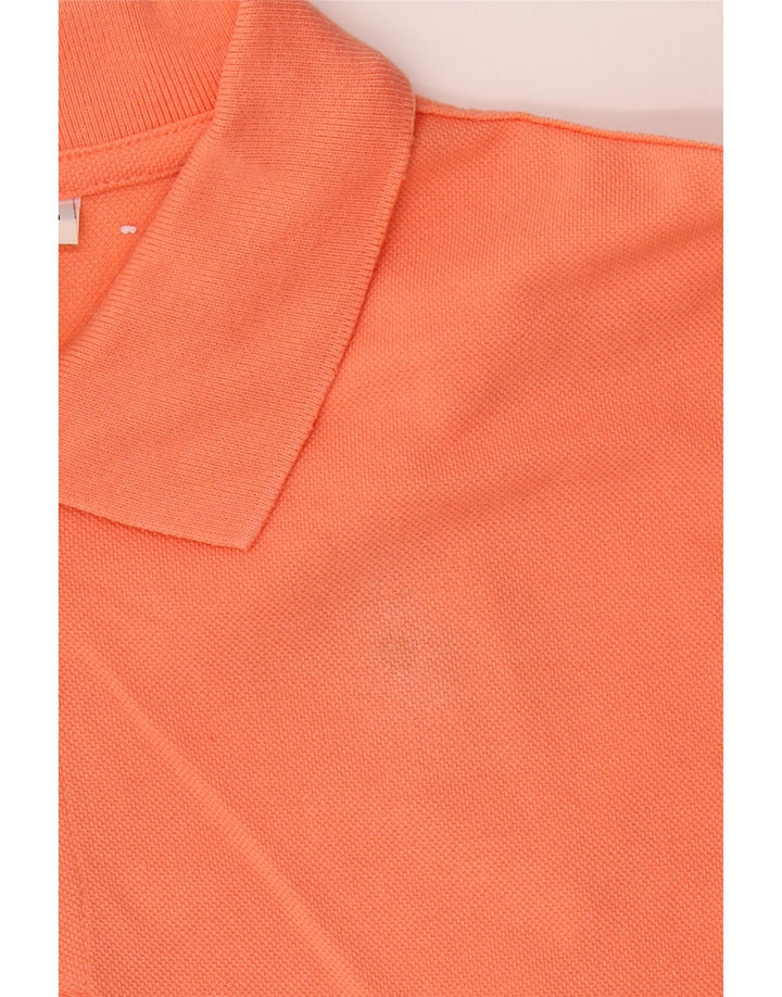 RIFLE Herren-Poloshirt, große orangefarbene Baumwolle