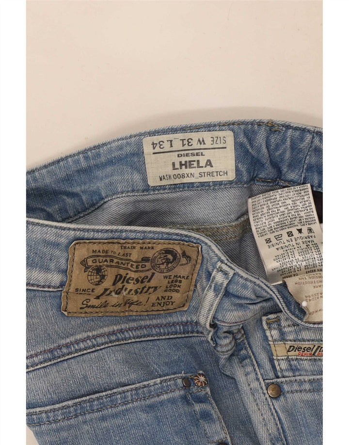 Diesel Damen Lhela Slim Jeans W31 L34 Blaue Baumwolle