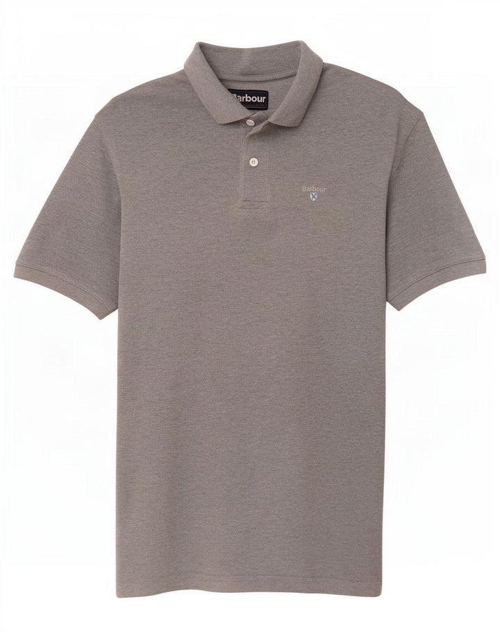 Barbour Herren-Poloshirt, große graue Baumwolle