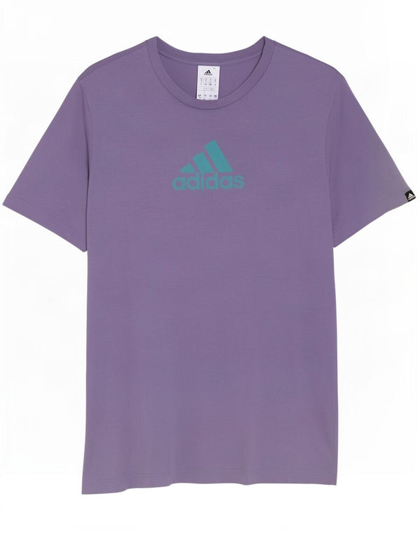 Adidas Herren Grafik T-Shirt Top Small Lila Baumwolle
