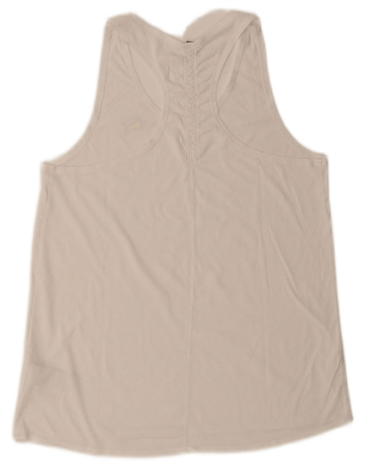 Puma Damen Weste Top UK 12 Medium Weiß Polyester