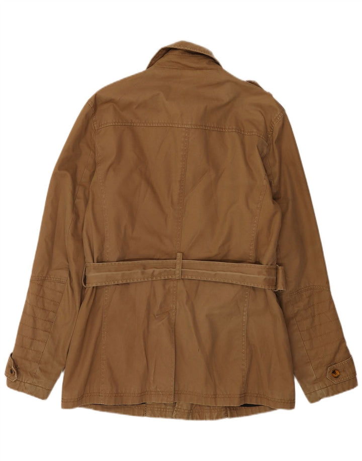 Zara Herren Militärjacke UK 40 Large Braun Polyester