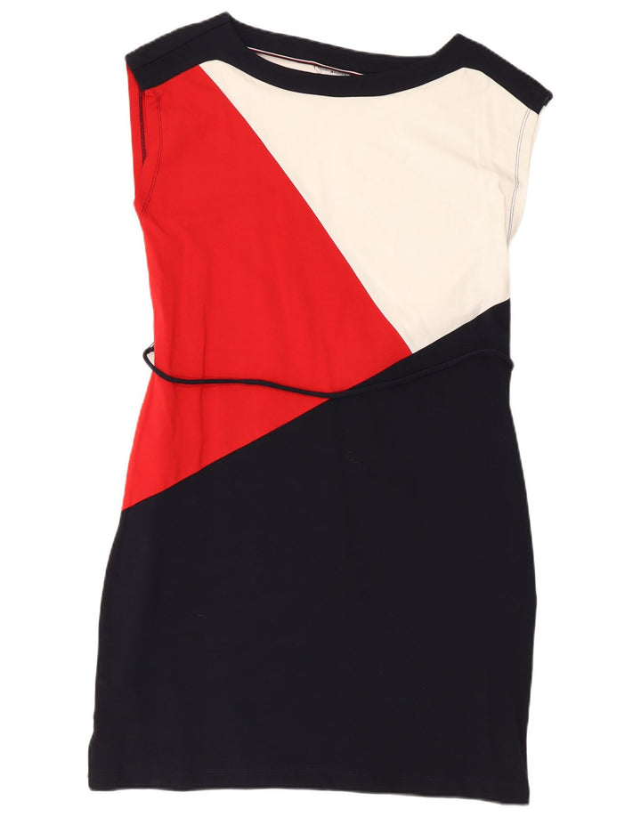 Tommy Hilfiger Damen Etuikleid UK 12 Medium Mehrfarbig Colourblock