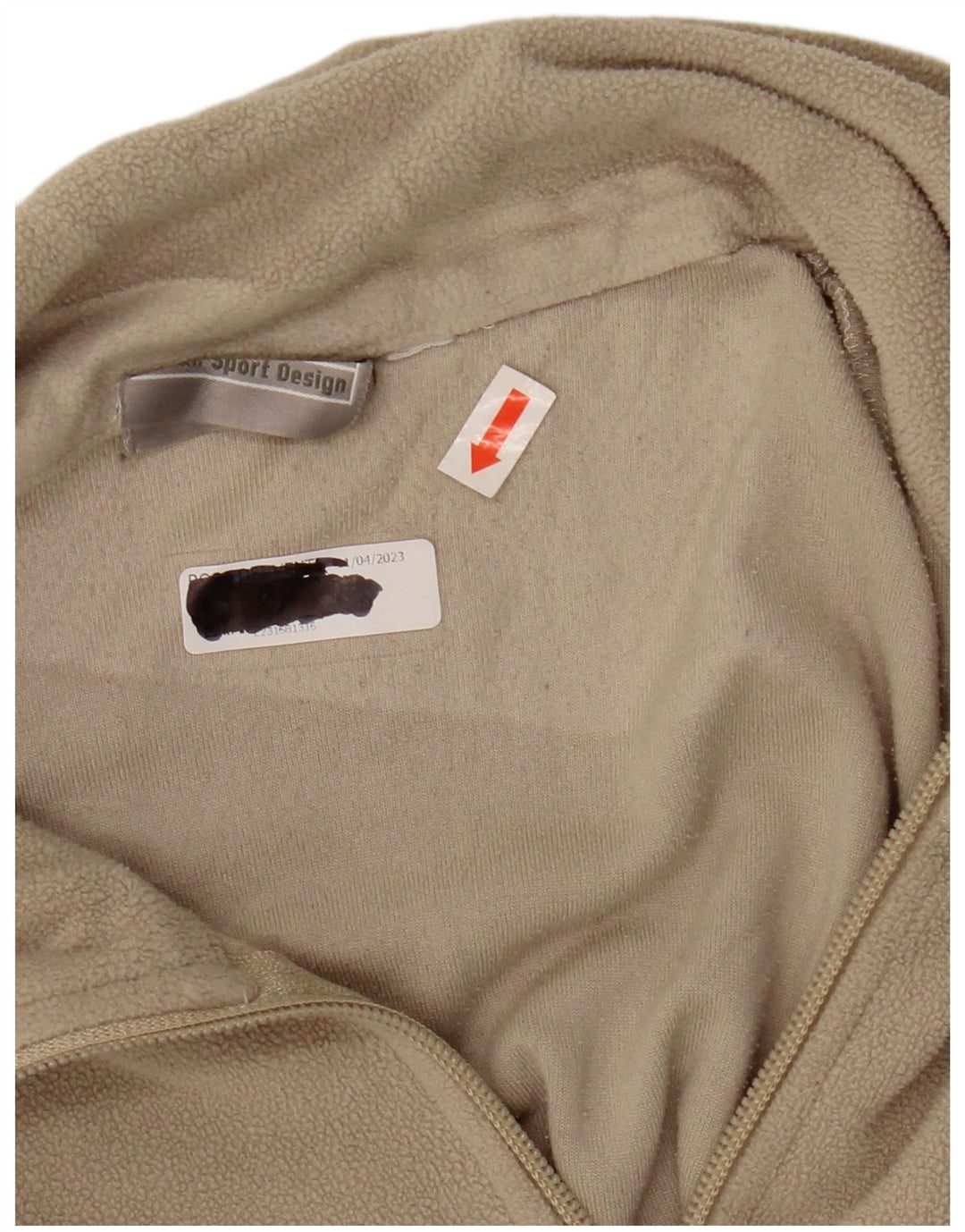 LOTTO Herren-Fleecepullover mit Reißverschluss am Hals, Mittelbeige