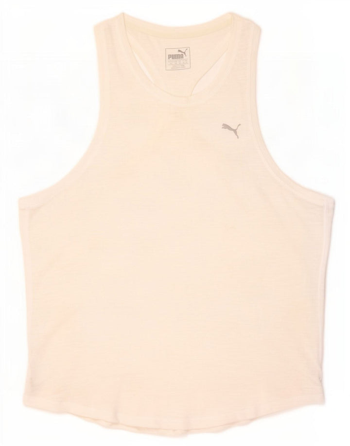 Puma Damen Weste Top UK 14 Large Weiß