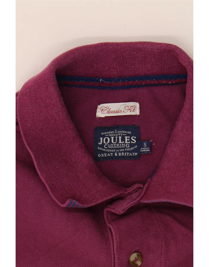 Joules Herren-Poloshirt mit klassischer Passform, Größe S, Lila