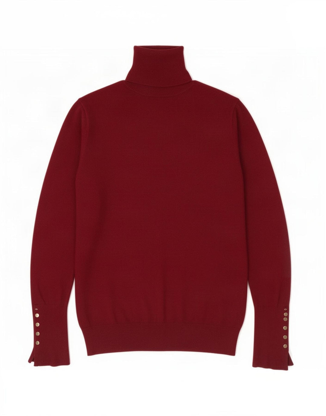 Zara Damen-Pullover mit Rollkragen, Gr. 12, mittleres Burgunderrot
