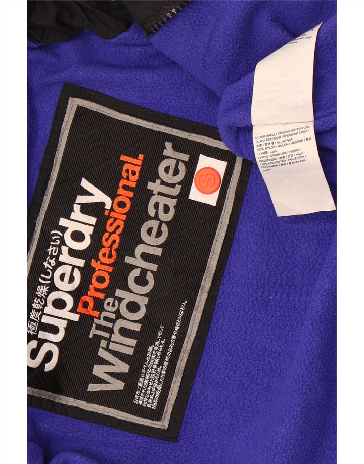 Superdry Damen Graphic Windjacke UK 10 Small Schwarz