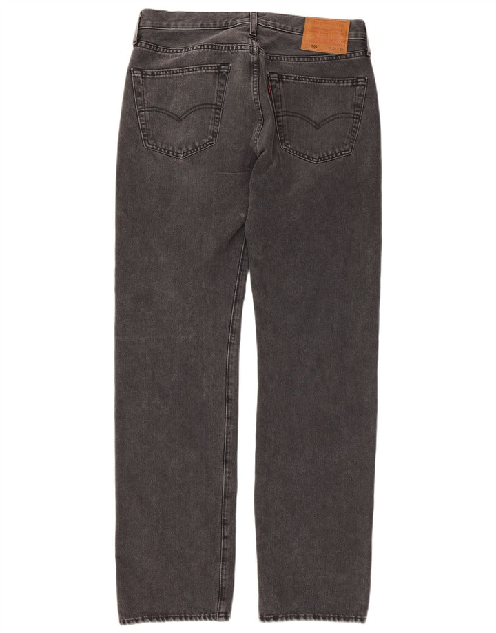 Levi's Herren 501 Straight Jeans W33 L32 Graue Baumwolle