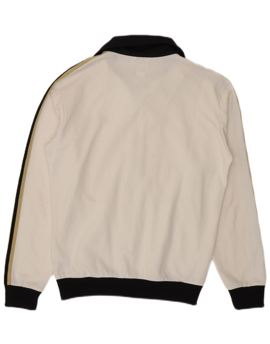 Adidas Herren-Trainingsanzug-Top-Jacke, mittelweißes Farbblock-Polyester