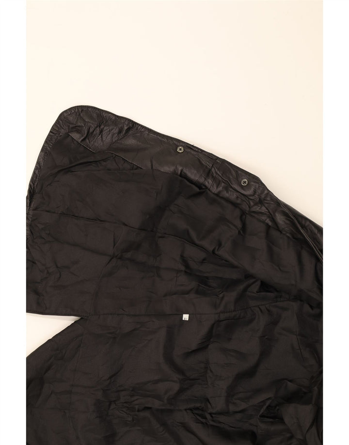 VINTAGE Womens Leather Jacket UK 18 XL Black Vintage Vintage and Second-Hand Vintage from Messina Hembry 