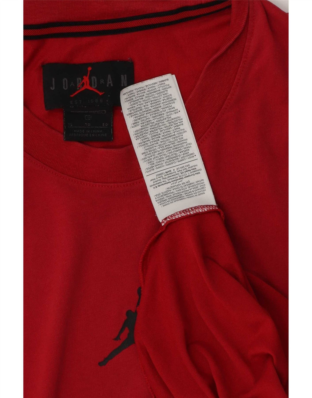Jordan Herren-Weste Top XL aus roter Baumwolle
