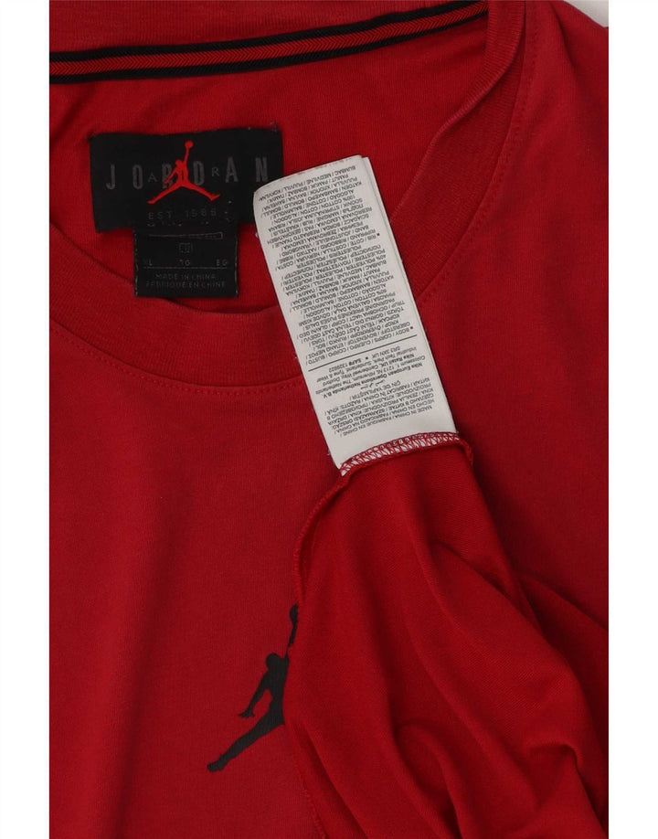 Jordan Herren-Weste Top XL aus roter Baumwolle