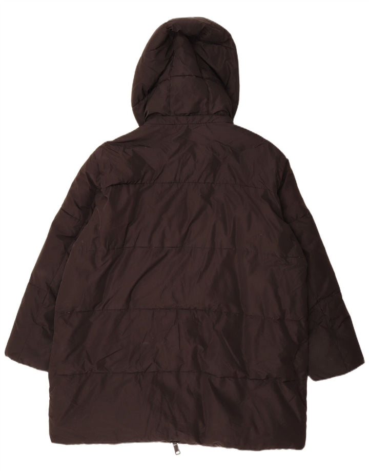 Zara Herren-Mantel mit Kapuze, übergroß, gepolstert, UK 14, Mittelschwarz, Polyester