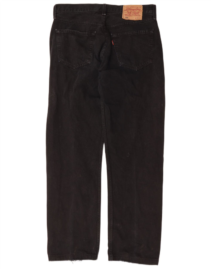 Levi's Damen 501 W32 L29 schwarze Baumwolle