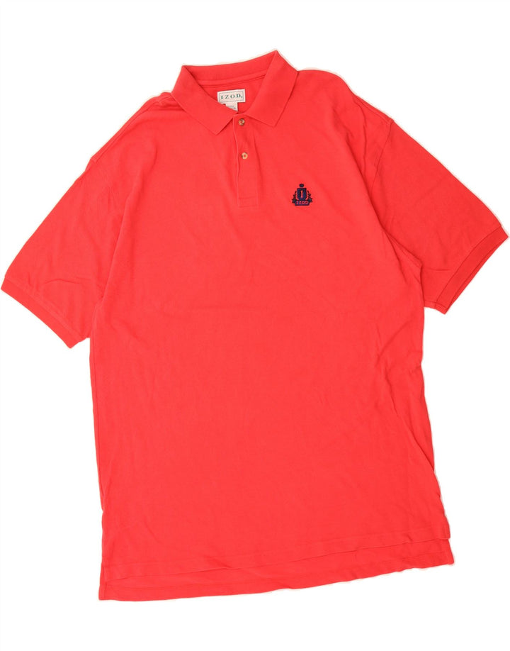IZOD Mens Polo Shirt XL Pink Cotton Vintage Izod and Second-Hand Izod from Messina Hembry 