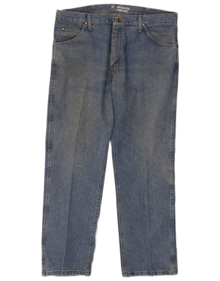 Wrangler Herren Straight Jeans W36 L30 Blaue Baumwolle