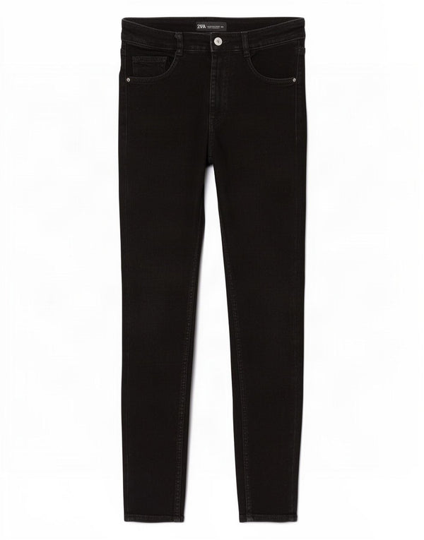 Zara Damen Skinny Jeans EU 40 Medium W30 L27 Schwarz