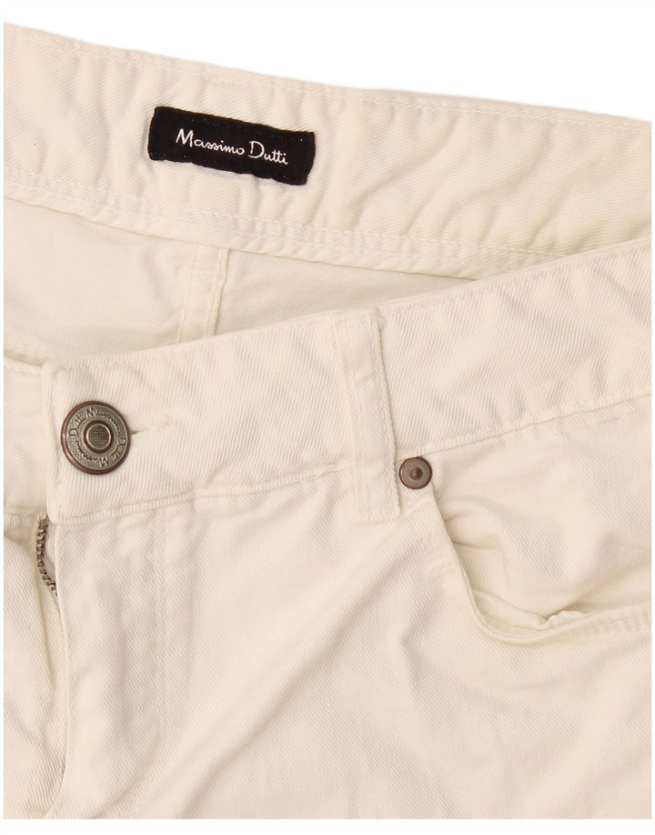 Massimo Dutti Damen Slim Jeans W28 L27 Weiß