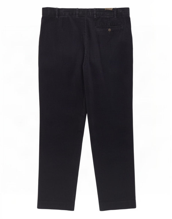 Marks & Spencer Damen Cordhose in normaler Passform, W38 L31, Marineblau