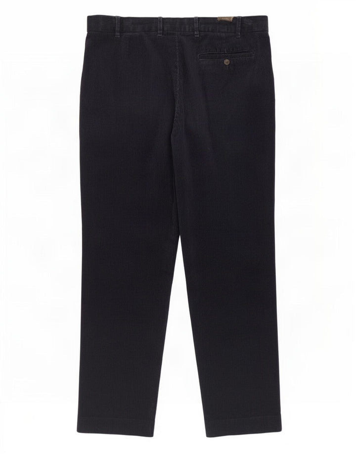 Marks & Spencer Damen Cordhose in normaler Passform, W38 L31, Marineblau