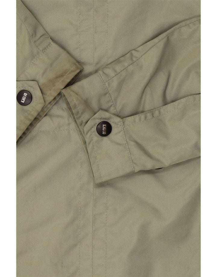 KHUJO Damen-Utility-Jacke mit Kapuze, UK 14, Mittelgrün, Polyester
