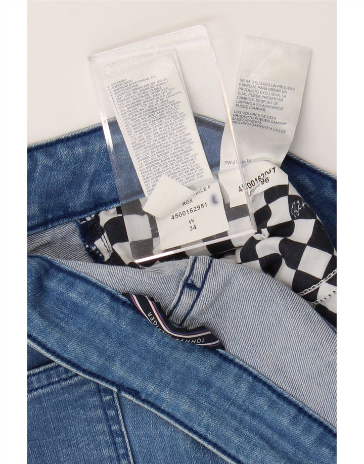 TOMMY HILFIGER Womens Straight Jeans W34 L28 Blue Cotton