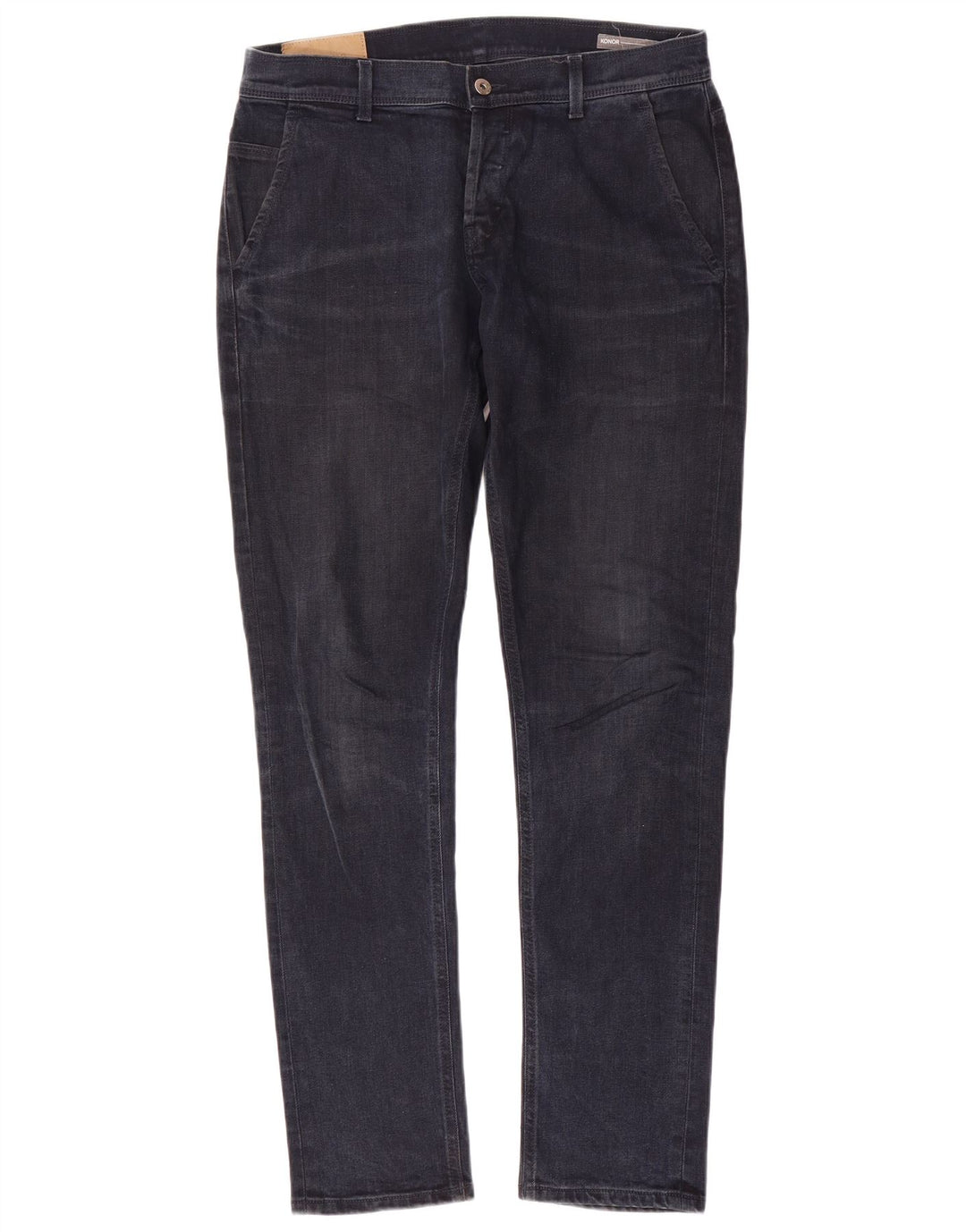 Dondup Herren Straight Jeans W33 L34 Marineblaue Baumwolle