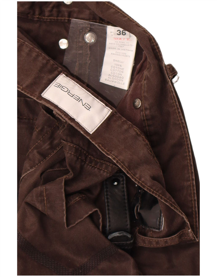 Energie Herren Straight Jeans W36 L34 Braune Baumwolle