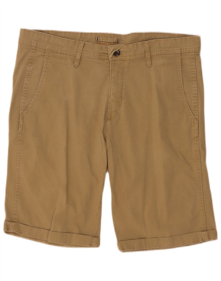 Zara Herren Chinoshorts EU 40 Medium W31 Beige Baumwolle