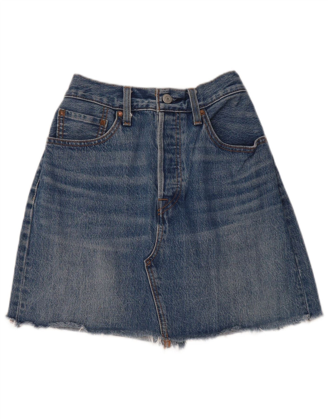 LEVI'S Damen Mini-Jeansrock W28 Mittelblau