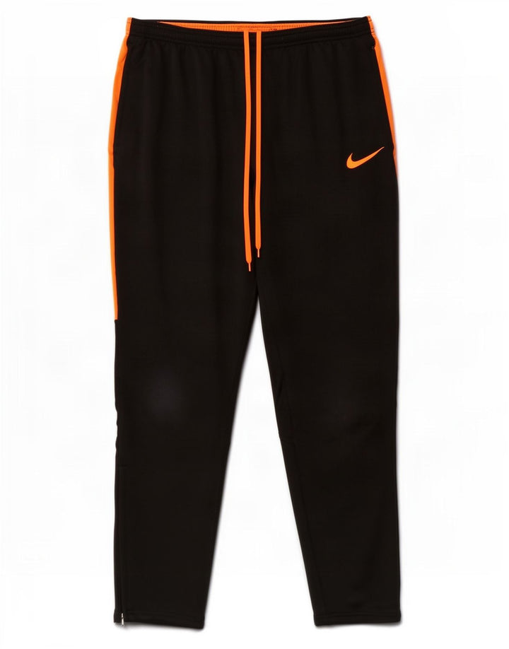 Nike Herren-Dri-Fit-Trainingshose, groß, schwarzes Farbblock-Polyester