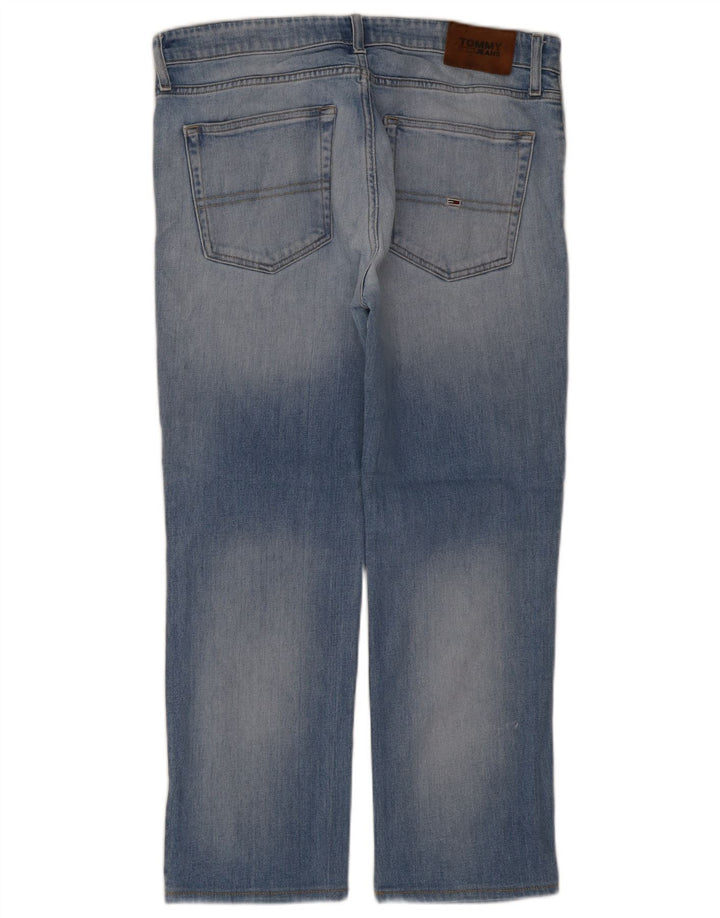 Tommy Hilfiger Herren Regular Straight Jeans W34 L27 Blaue Baumwolle