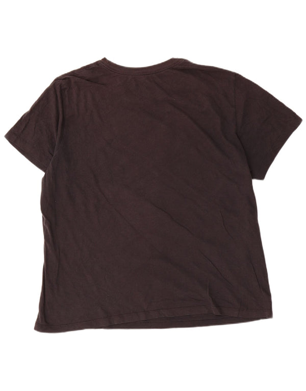 Nike Mens Graphic T-Shirt Top Large Black Cotton