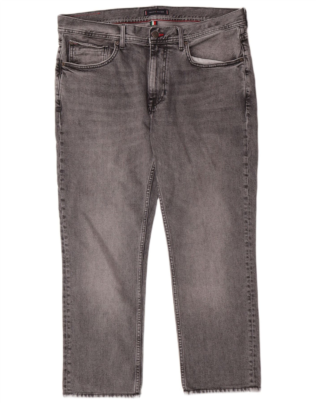 TOMMY HILFIGER Herren Denton Straight Jeans W36 L27 Grau