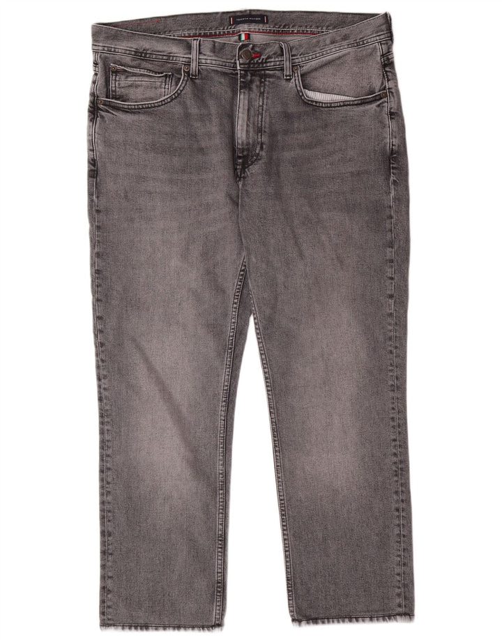TOMMY HILFIGER Herren Denton Straight Jeans W36 L27 Grau