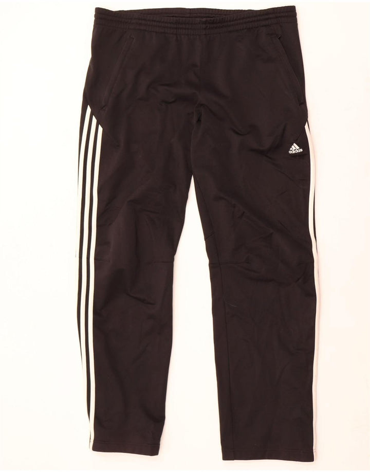 Adidas Herren-Trainingshose, groß, aus schwarzem Polyester
