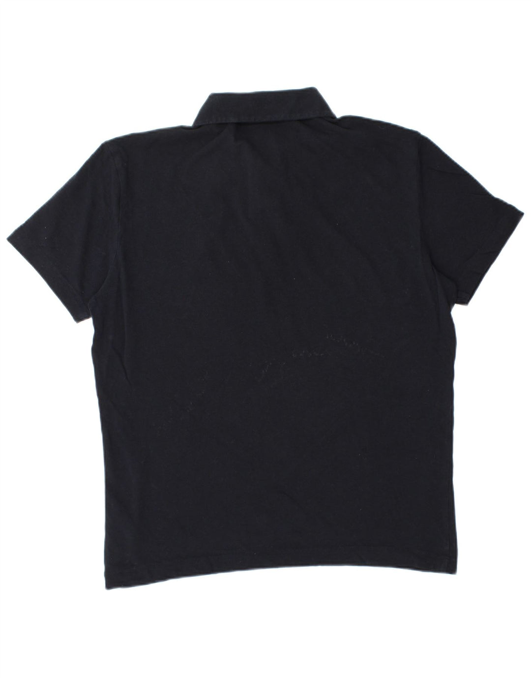 Massimo Dutti Herren-Poloshirt, mittelmarineblaue Baumwolle