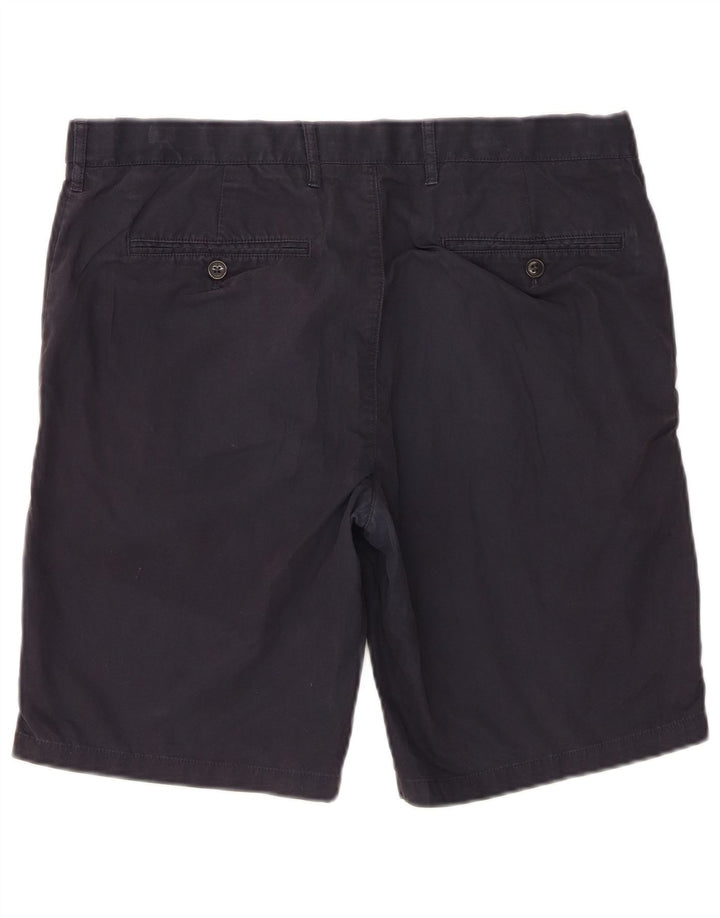 Marks & Spencer Herren-Chinoshorts W36, Größe L, Marineblau, Baumwolle