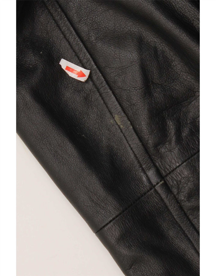 Pierre Cardin Herren Lederjacke UK 40 Large Schwarz