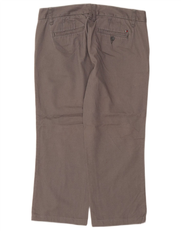 TOMMY HILFIGER Gerade geschnittene Damenhose US 4 Small W25 L22 Grau