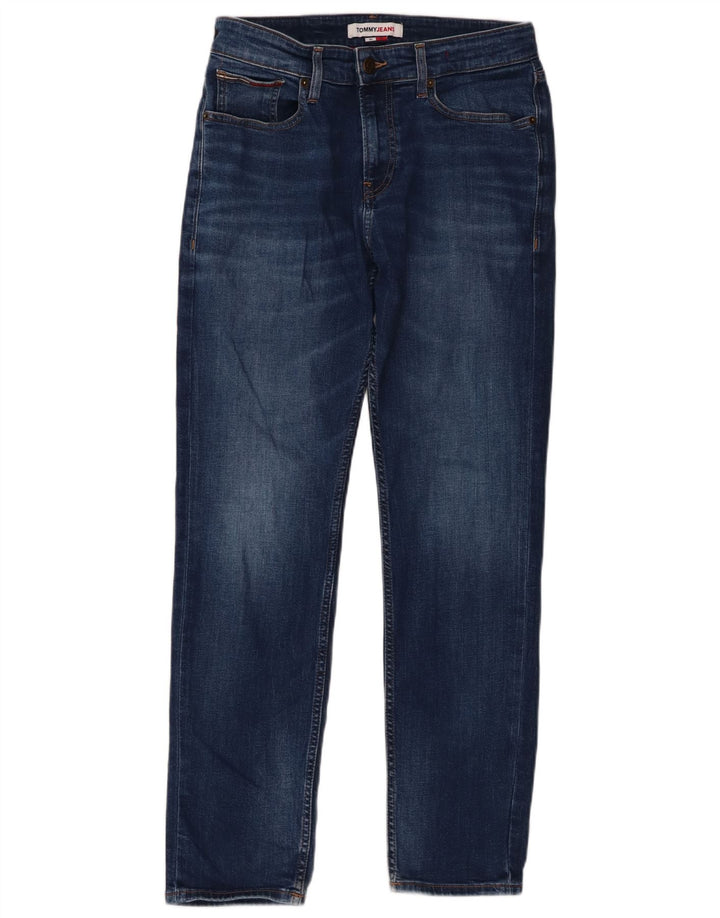 Tommy Hilfiger Herren Slim Jeans W30 L29 Blaue Baumwolle