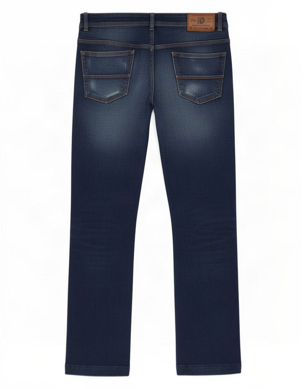 Dack's Herren Crop Regular Fit Straight Jeans IT 52 XL W36 L26 Blaue Baumwolle