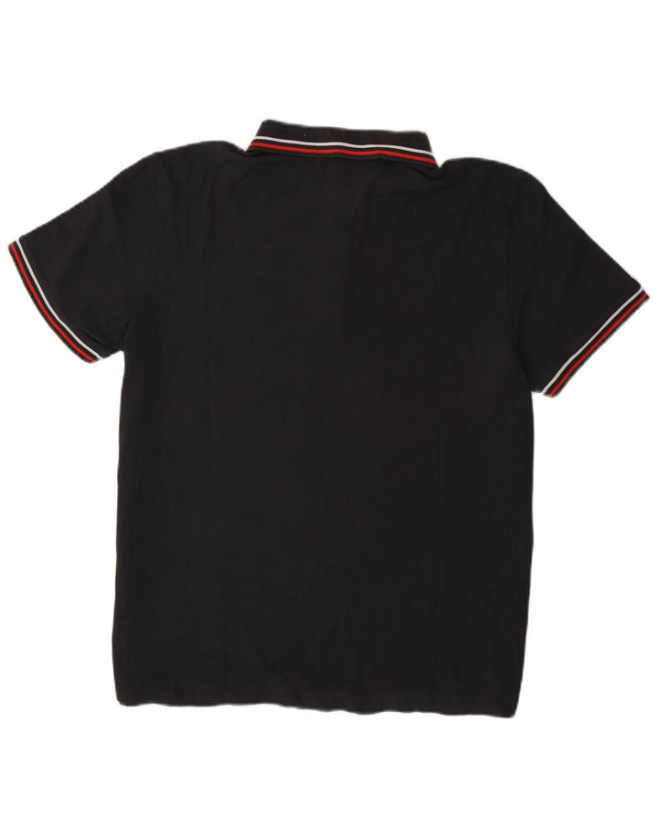 Lotto Herren Poloshirt XL Schwarz gestreift