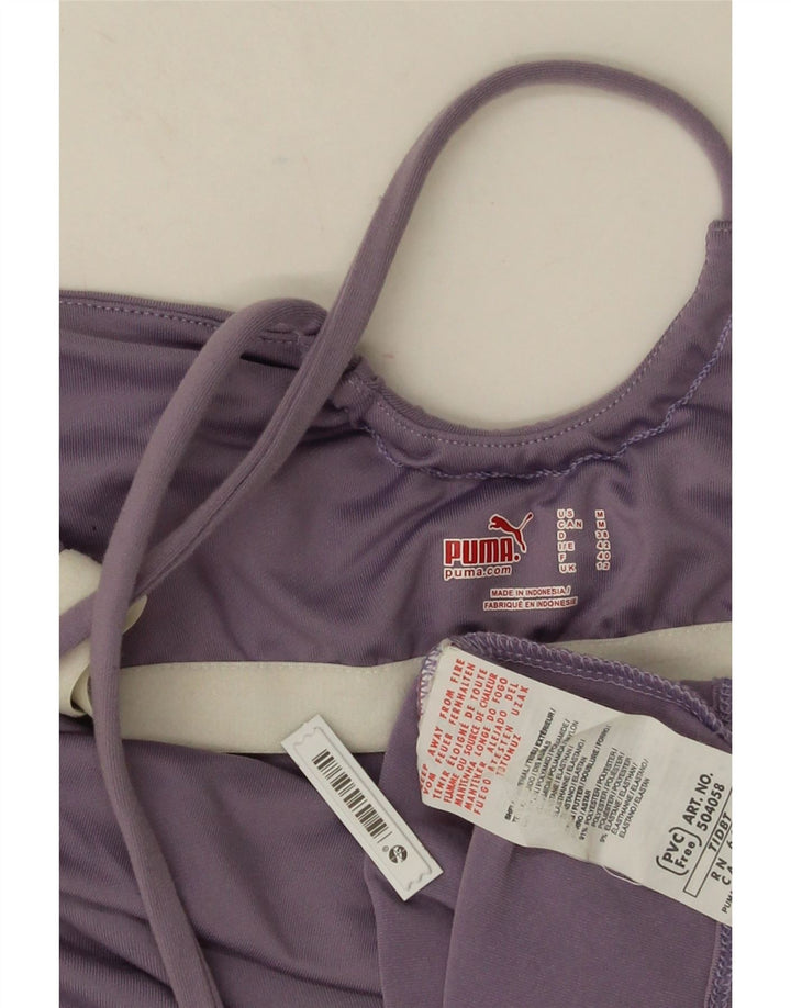 Puma Damen Neckholder Top UK 12 Medium Lila Polyamid