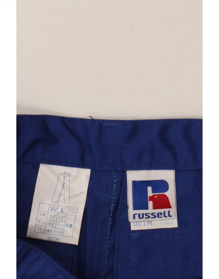 Russell Athletic Herren Cargo Shorts IT 48 Medium W32 Blau Polyester