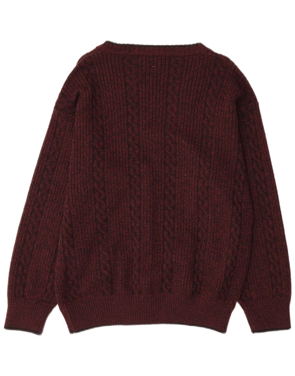 Rinaldi Damen Strickjacke Pullover UK 14 Große kastanienbraune Wolle